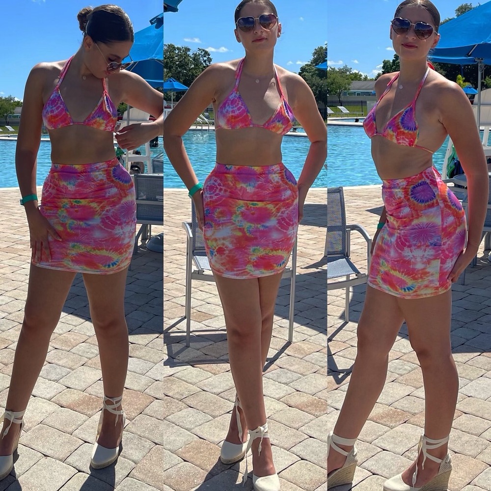 🔥. Brand New! Bikini Top Bodycon Mini Set 🔥💕
